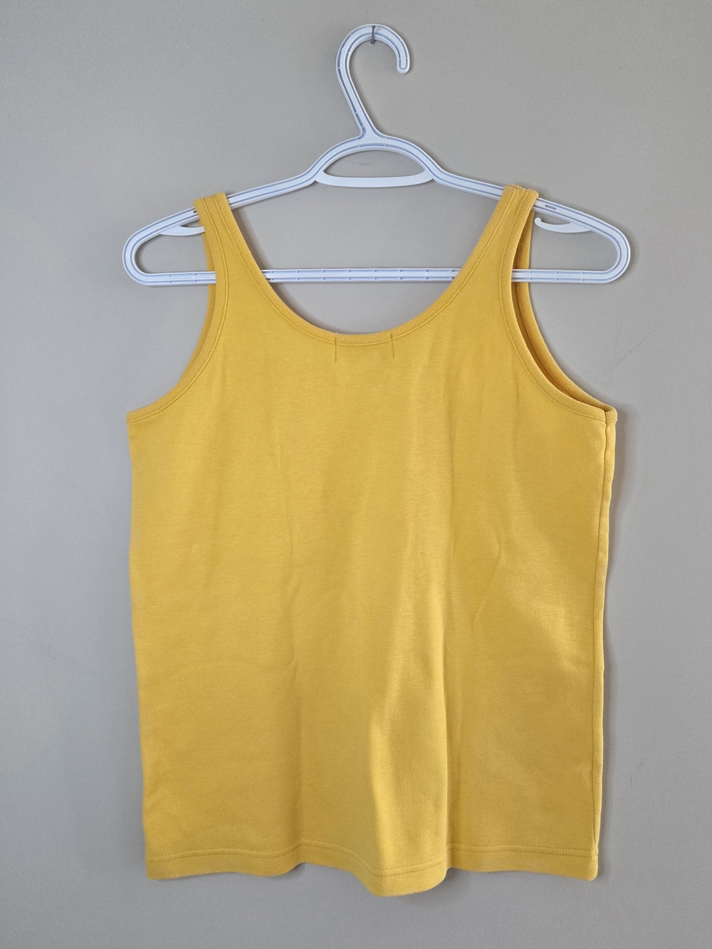 Rouje yellow vinatge floral embroidered tank, 100% cotton, large + new - Picture 3 of 4